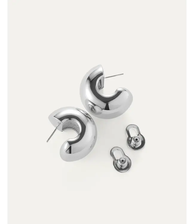 Jenny Bird Gemma hoops silver