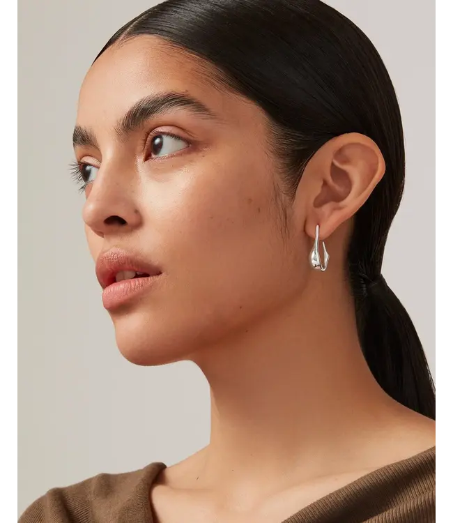 Jenny Bird Colette hoops silver