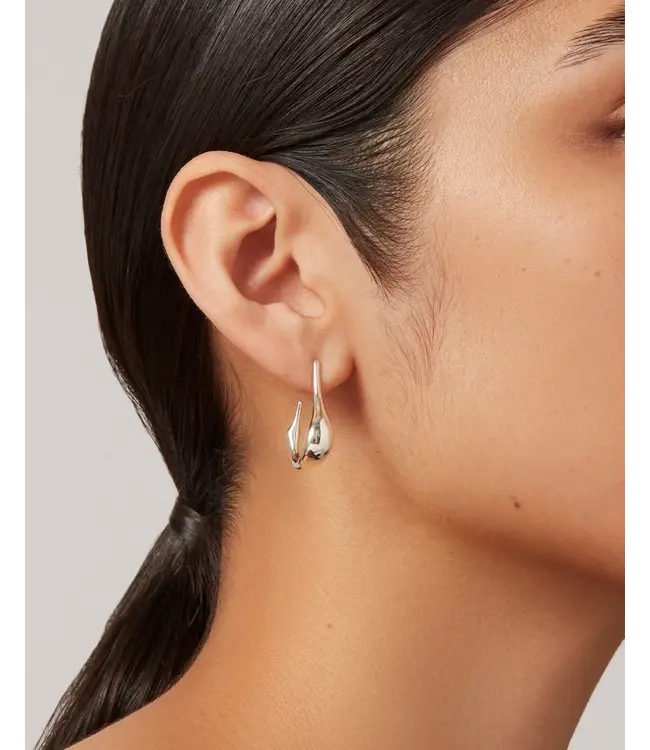 Jenny Bird Colette hoops silver