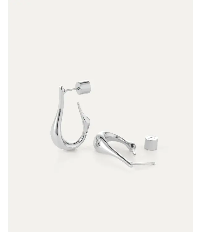 Jenny Bird Colette hoops silver
