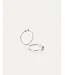 Jenny Bird Icon hoops small rhodium