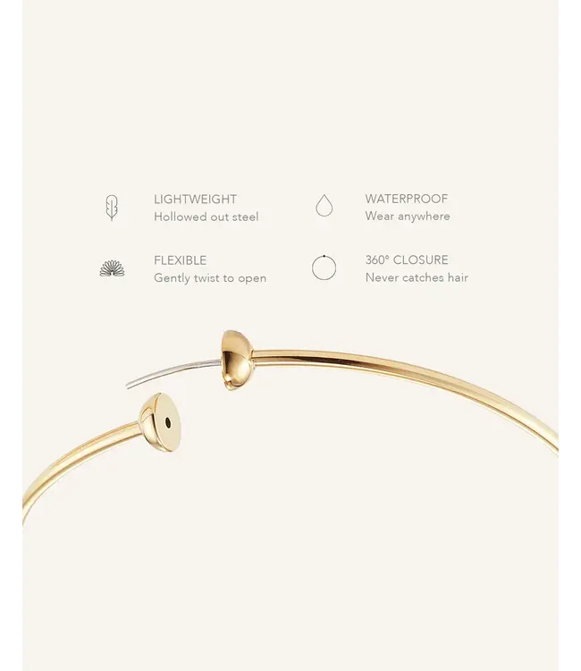 Jenny Bird Icon Hoops medium gold