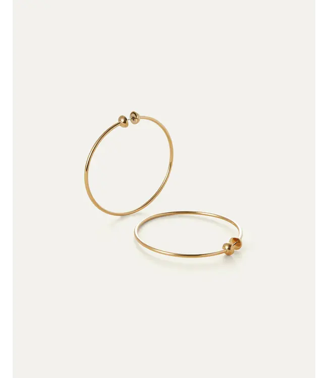 Jenny Bird Icon Hoops medium gold