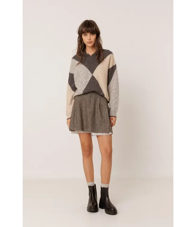 Indi & Cold Alpaca intarsia sweater