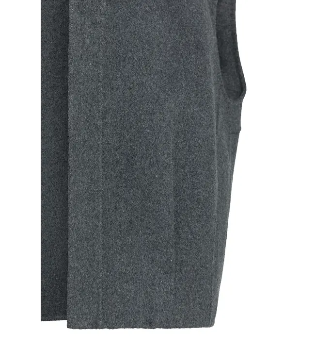 Yaya Oversized woolmix woven bodywarmer