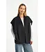 Yaya Oversized woolmix woven bodywarmer