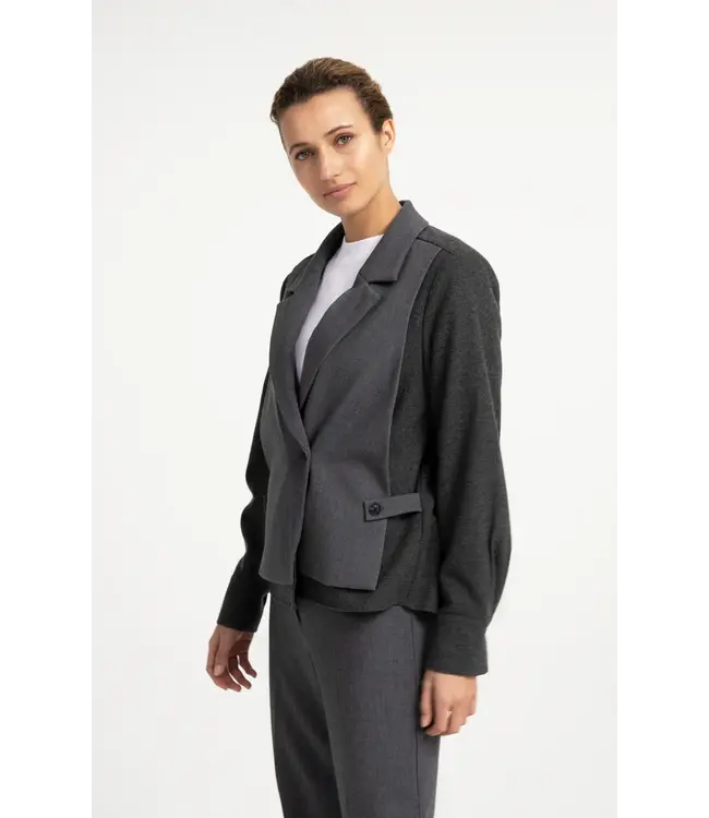 Yaya Woven loose fit cut & sew blazer