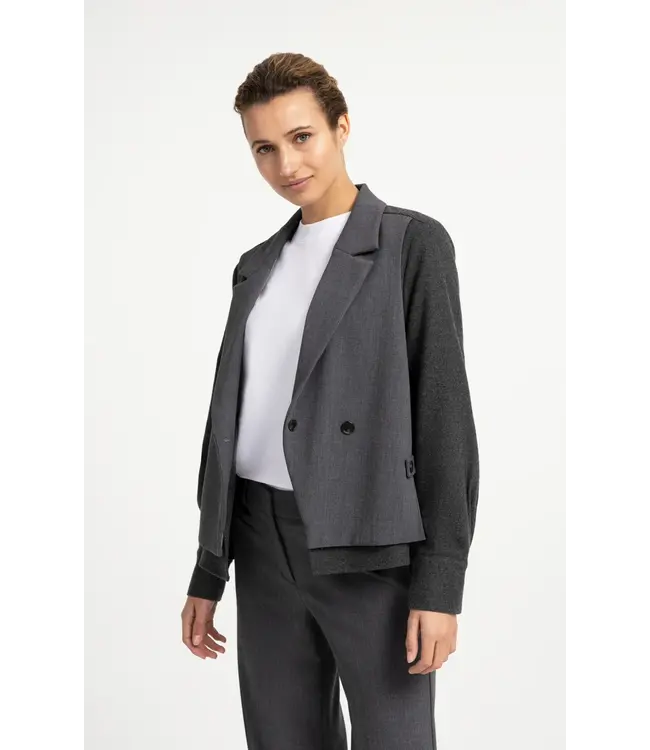 Yaya Woven loose fit cut & sew blazer