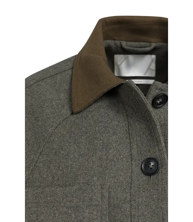 Yaya Oversized wool mix jacket