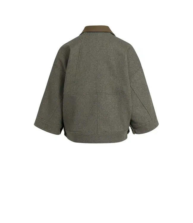 Yaya Oversized wool mix jacket