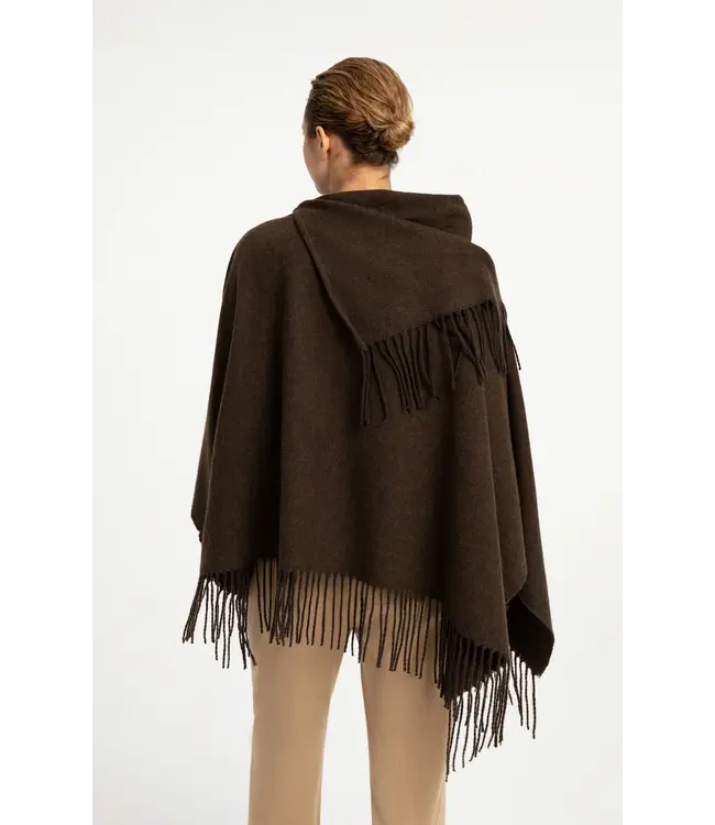 Yaya Poncho w/twisted fringe