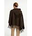 Yaya Poncho w/twisted fringe