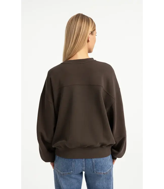 Yaya Washed sweatshirt w/balloon sleeve