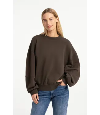 Yaya Washed sweatshirt w/balloon sleeve