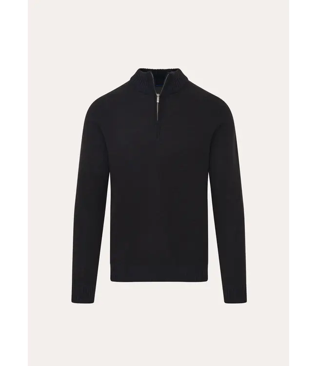Patrick Assaraf Patrick Assaraf Men's bubble stitch merino 1/4 zip P112Q15C