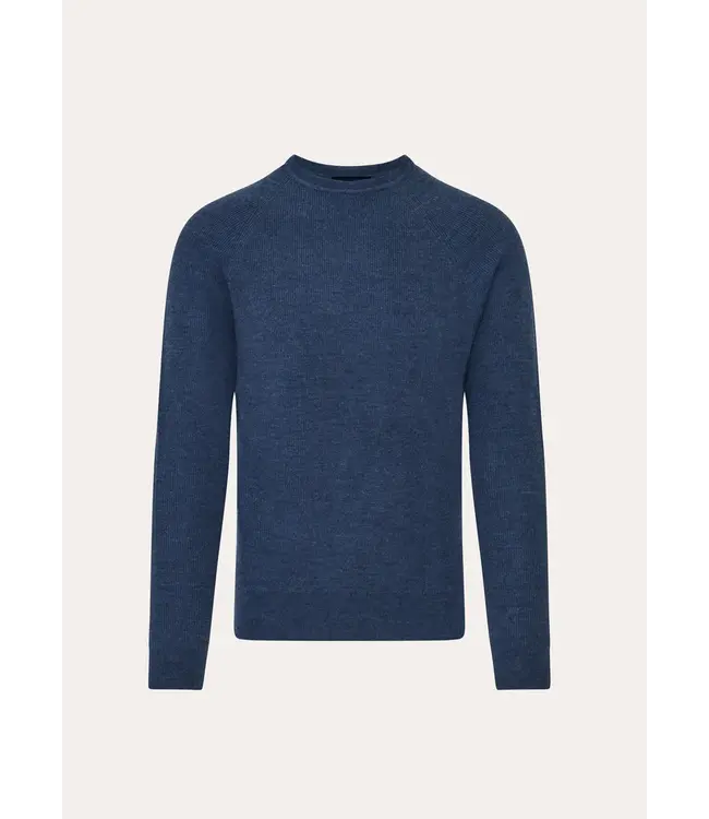 Patrick Assaraf Men's rib raglan crewneck sweater