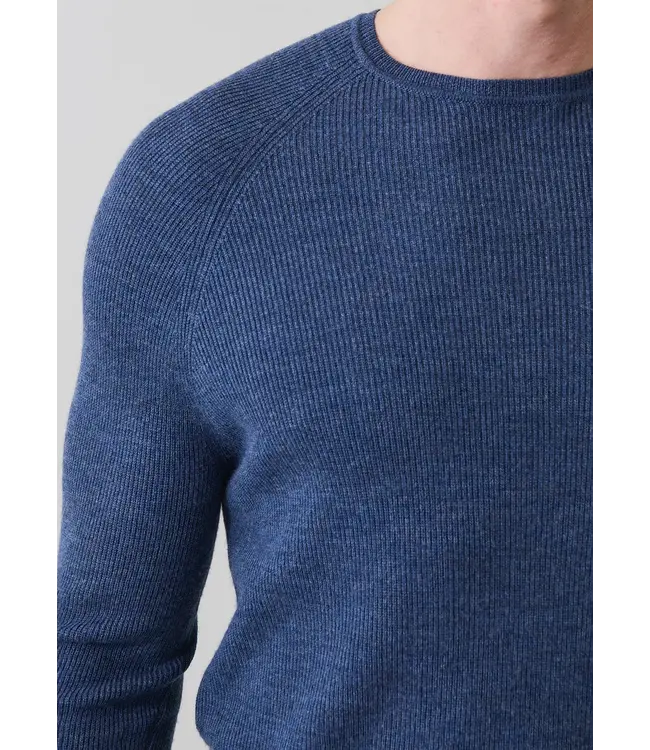Patrick Assaraf Men's rib raglan crewneck sweater