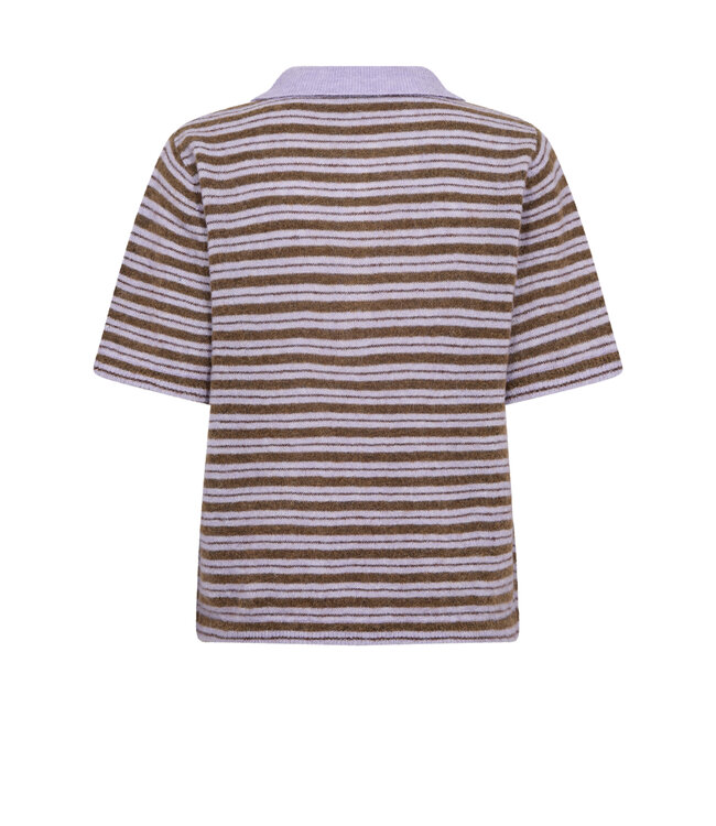Mos Mosh Milvi ss stripe polo knit