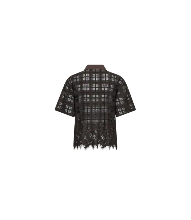 Mos Mosh Lia checko ss lace shirt
