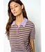 Mos Mosh Milvi ss stripe polo knit