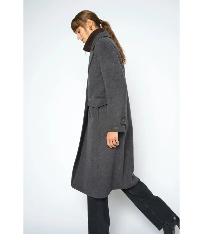 Mos Mosh Alva Loisa mock neck coat