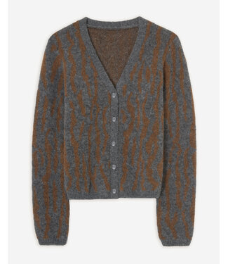 Yerse Animal jacquard cardigan