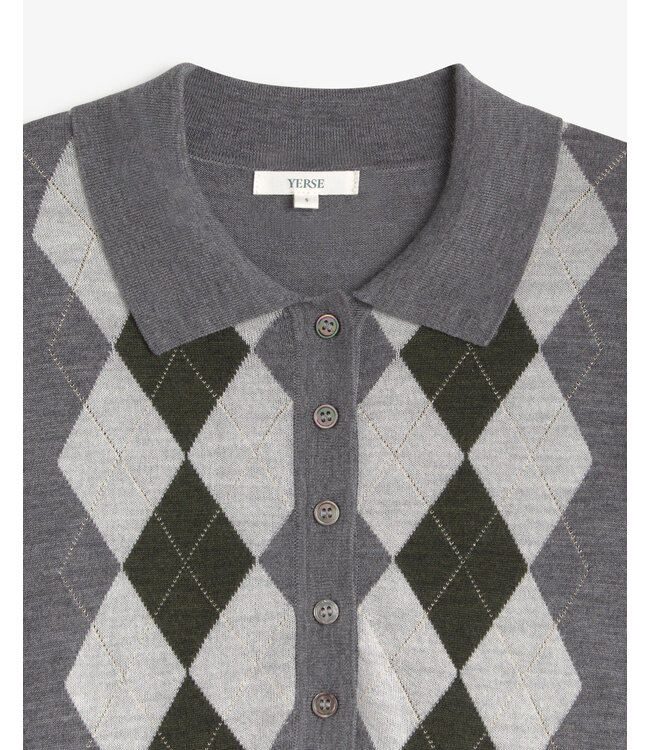 Yerse  Argyle sweater