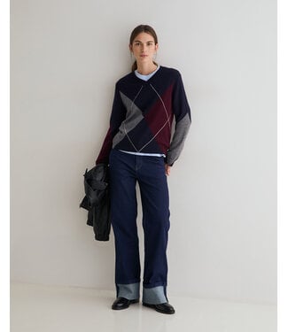 Yerse Diamond pattern sweater