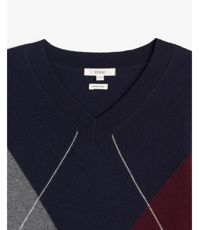 Yerse  Diamond pattern sweater