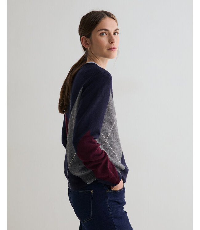 Yerse  Diamond pattern sweater