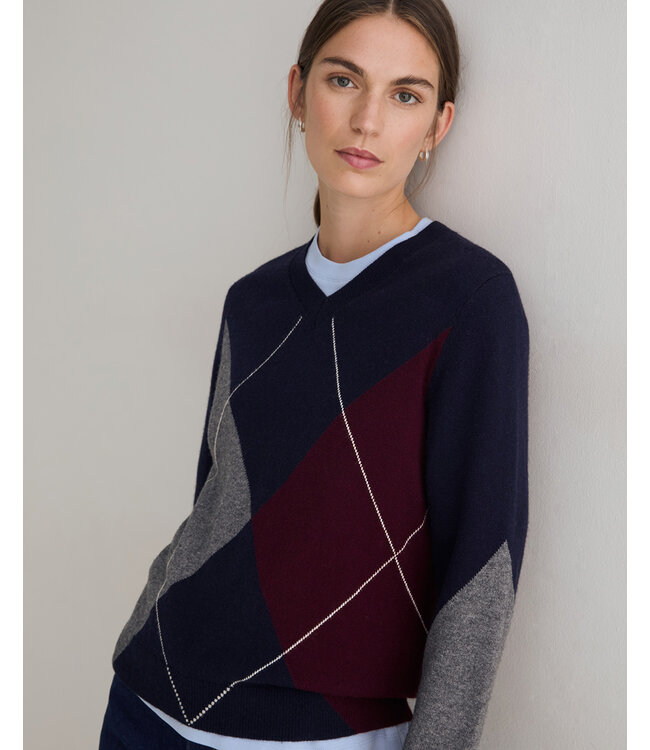 Yerse  Diamond pattern sweater