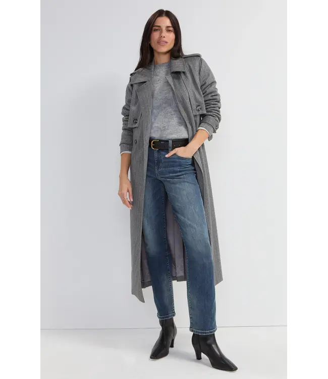 Liverpool Canada Maxi belted trench coat