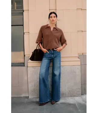 Pistola Vivian mid rise wide leg jean