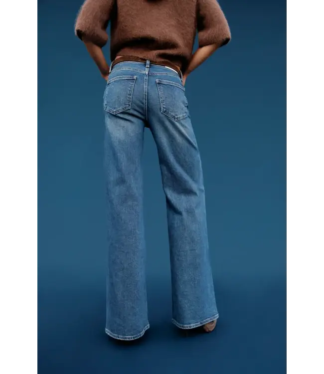Pistola Vivian mid rise wide leg jean