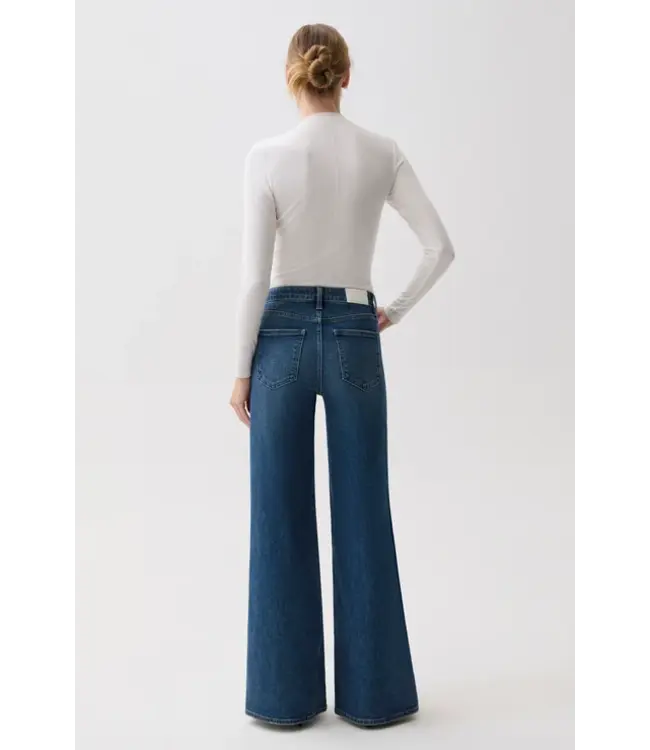 Pistola Vivian mid rise wide leg jean