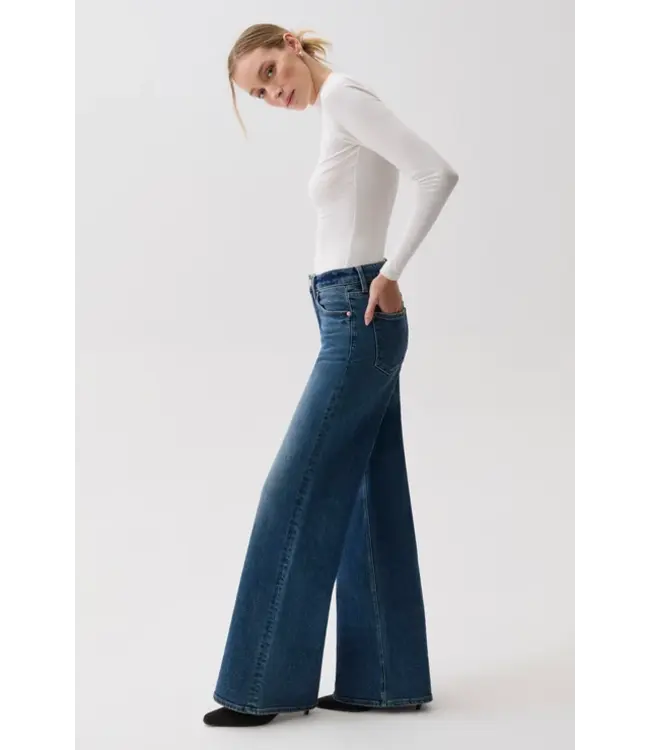 Pistola Vivian mid rise wide leg jean