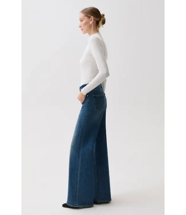 Pistola Vivian mid rise wide leg jean