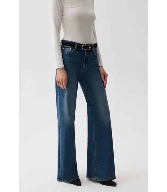 Pistola Vivian mid rise wide leg jean