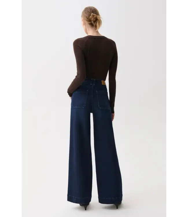 Pistola Lana double button high rise jean