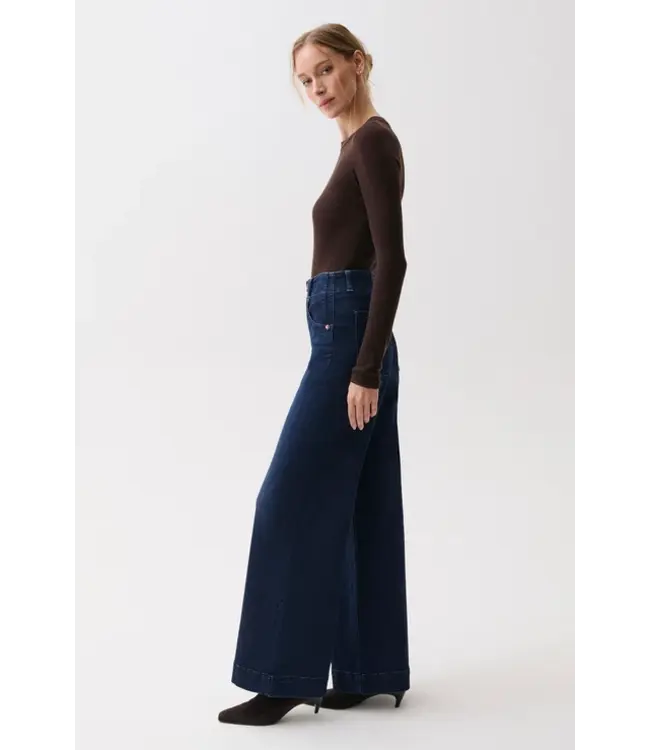 Pistola Lana double button high rise jean