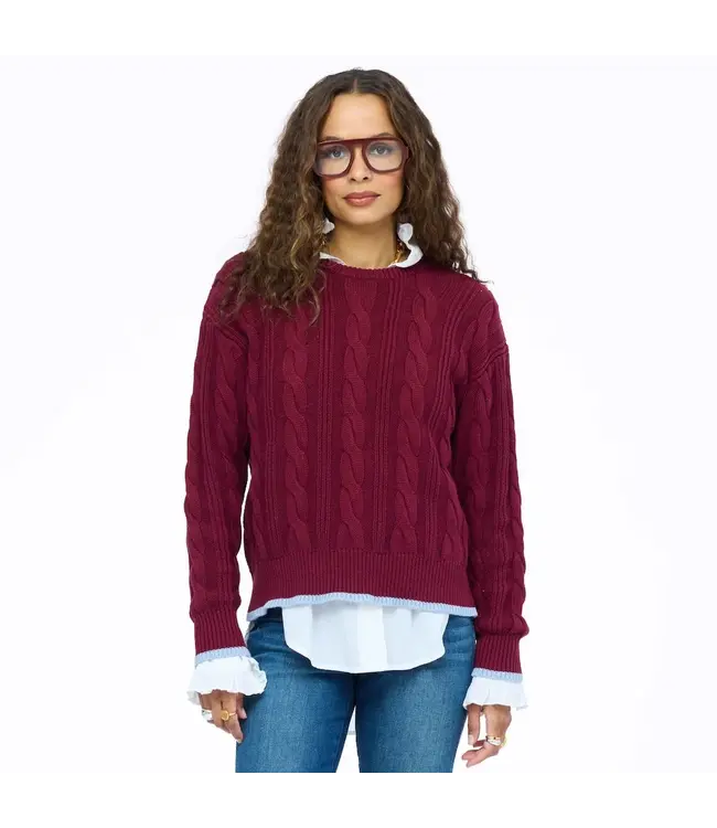 Kerri Rosenthal Maxwork cable pullover
