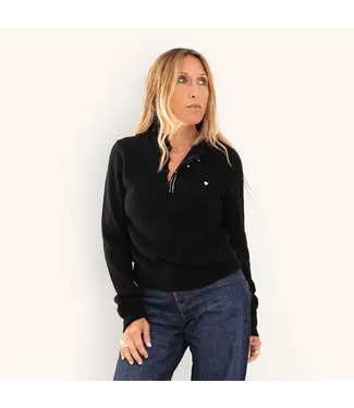 Kerri Rosenthal Femme ruffle henley sweater