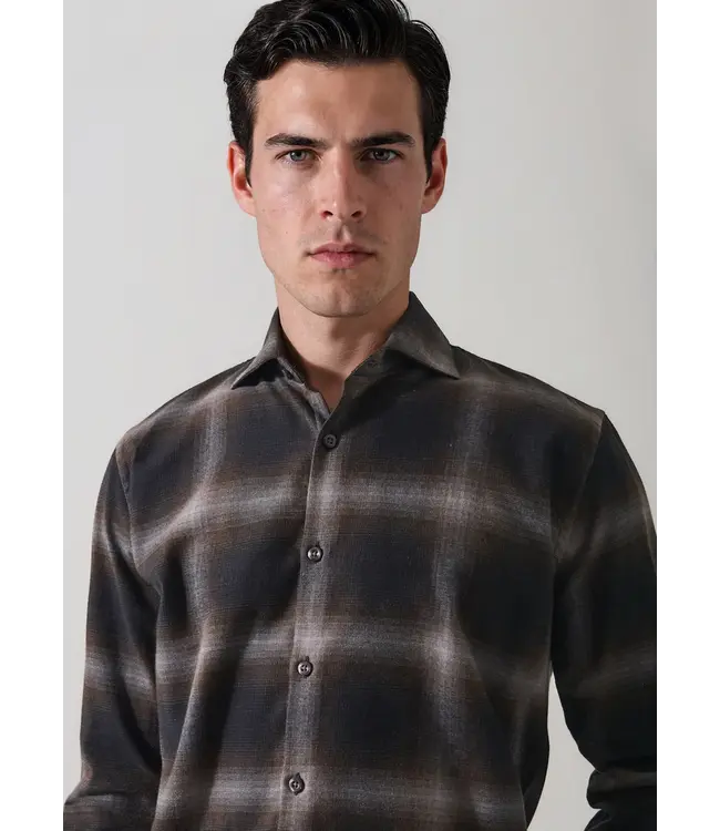 Patrick Assaraf Men's plaid shirt