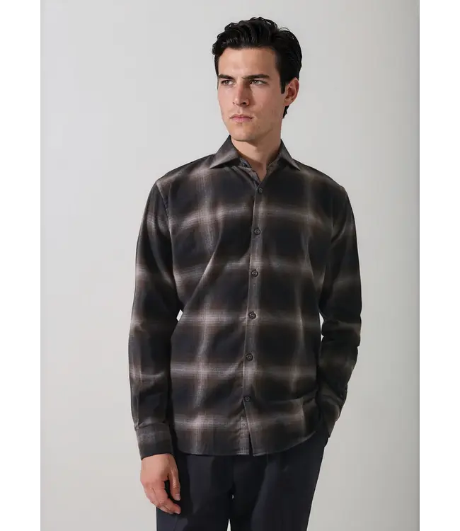 Patrick Assaraf Men's plaid shirt