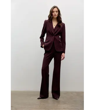 Iris Setlakwe Pinstripe bell sleeve jacket