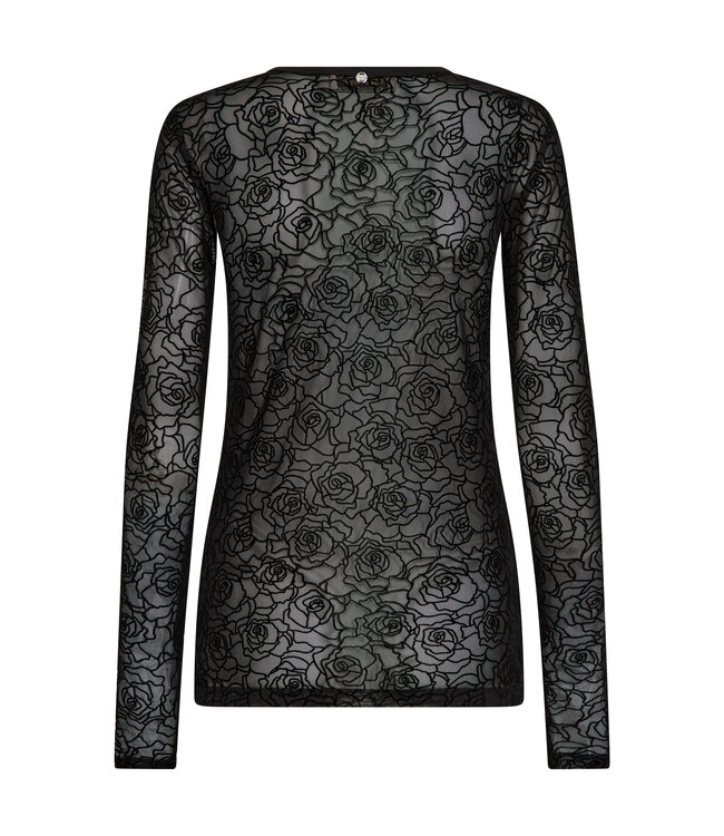 Mos Mosh Rose mesh blouse
