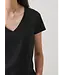 Patrick Assaraf Pima cotton stretch slim vneck tshirt