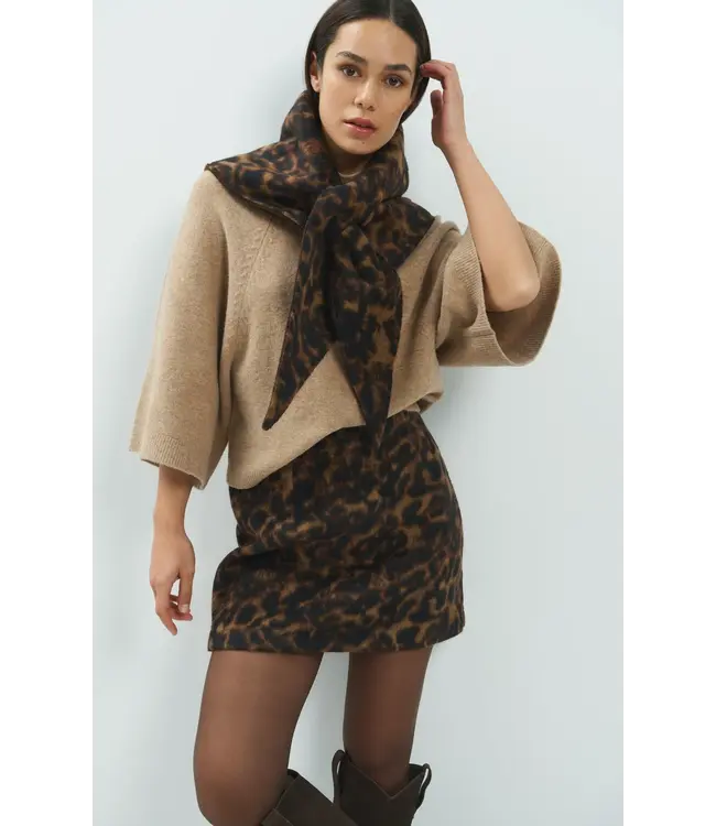 Yaya High neckline wide sleeve sweater