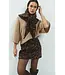Yaya High neckline wide sleeve sweater