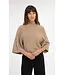 Yaya High neckline wide sleeve sweater
